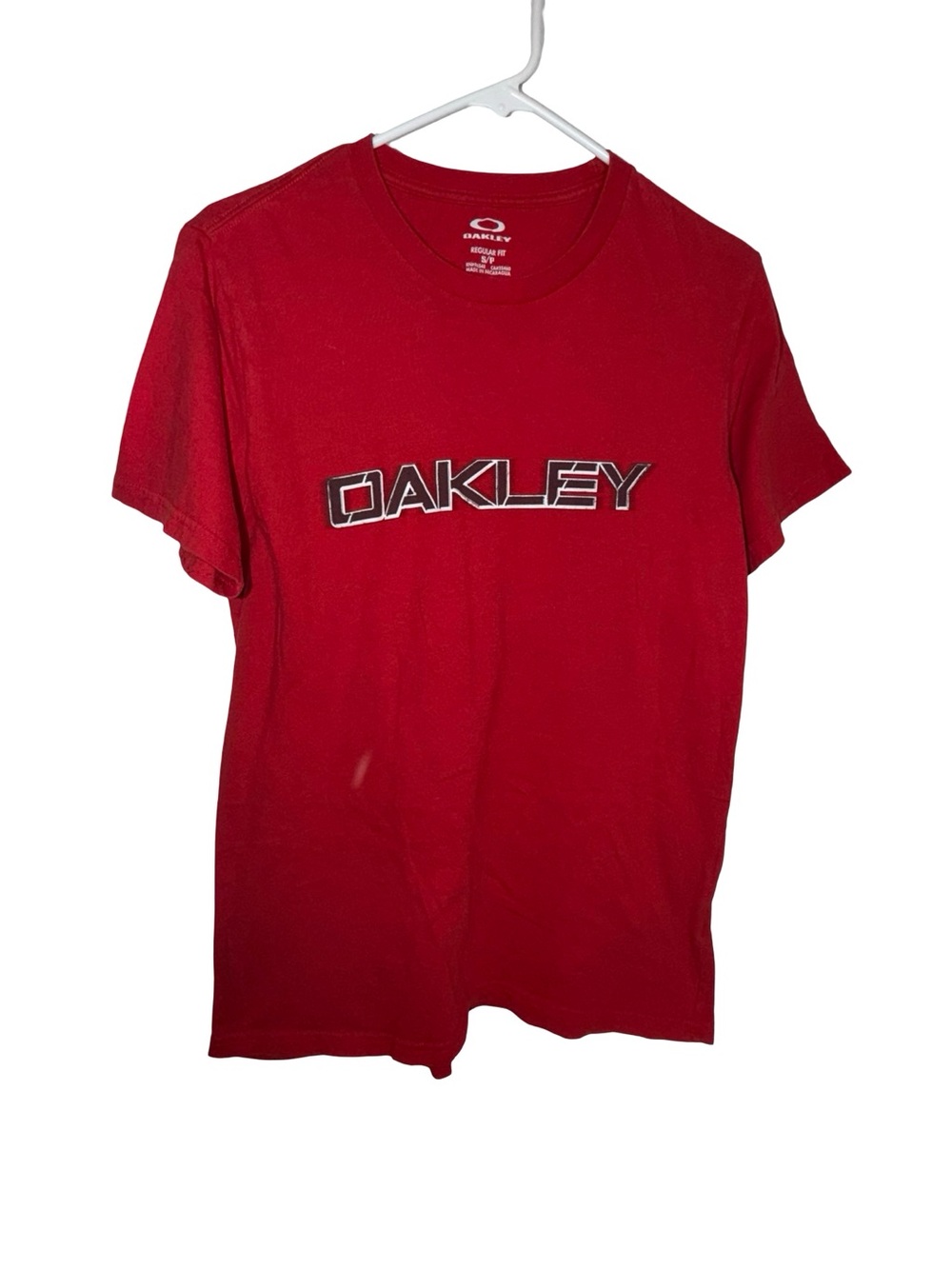 Oakley Red Short-Sleeve Logo Tee